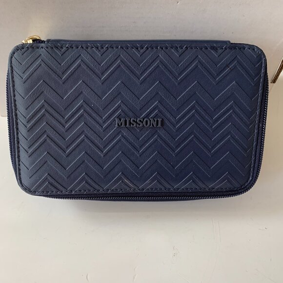 Missoni Handbags - MISSONI FOR DELTA TRAVEL SQUARE ZIPPER POUCH COSMETICS TOILETRY BAG CASE